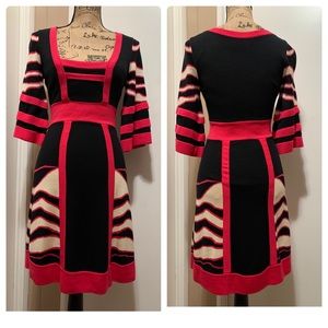 COPY - TEMPERLEY London Silk Knit Color-block Dress 4